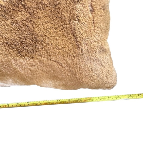 Rachel Zoe Orange Velvet Velour Lumbar Throw Pillow 16x24 - Picture 6 of 6